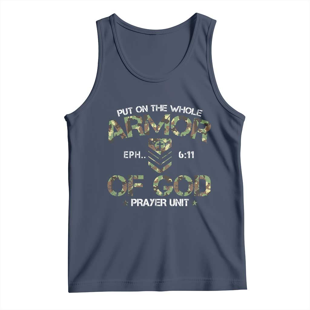 Put On The Whole Armor Of God Prayer Unit Tank Top Ephesians 6:11 Christian Army - Wonder Print Shop