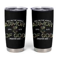 Put On The Whole Armor Of God Prayer Unit Tumbler Cup Ephesians 6:11 Christian Army - Wonder Print Shop