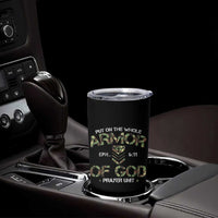 Put On The Whole Armor Of God Prayer Unit Tumbler Cup Ephesians 6:11 Christian Army - Wonder Print Shop