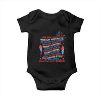 Funny You Dont Have No Whistlin Bungholes Baby Onesie USA Flag 4th Of July