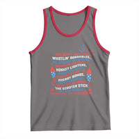Funny You Dont Have No Whistlin Bungholes Tank Top USA Flag 4th Of July