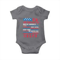Funny You Dont Have No Whistlin Bugholes Baby Onesie 4th Of July American Flag