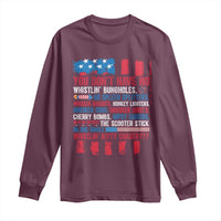Funny You Dont Have No Whistlin Bugholes Long Sleeve Shirt 4th Of July American Flag