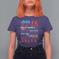 Funny You Dont Have No Whistlin Bugholes T Shirt For Women 4th Of July American Flag
