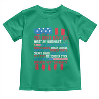 Funny You Dont Have No Whistlin Bugholes Toddler T Shirt 4th Of July American Flag