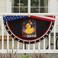 Funny 4th of July Duck Firequacker Patriotic Fan Flag Vintage American Flag