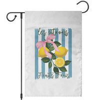 Funny Les Citrons Fruits Frais Garden Flag Summer Lemon Tropical Coquette - Wonder Print Shop