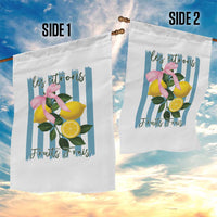 Funny Les Citrons Fruits Frais Garden Flag Summer Lemon Tropical Coquette - Wonder Print Shop