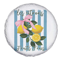 Funny Les Citrons Fruits Frais Spare Tire Cover Summer Lemon Tropical Coquette - Wonder Print Shop