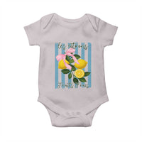 Funny Les Citrons Fruits Frais Baby Onesie Summer Lemon Tropical Coquette - Wonder Print Shop