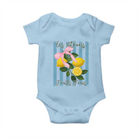 Funny Les Citrons Fruits Frais Baby Onesie Summer Lemon Tropical Coquette - Wonder Print Shop