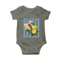 Funny Les Citrons Fruits Frais Baby Onesie Summer Lemon Tropical Coquette - Wonder Print Shop