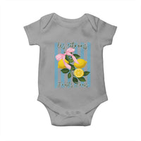 Funny Les Citrons Fruits Frais Baby Onesie Summer Lemon Tropical Coquette - Wonder Print Shop