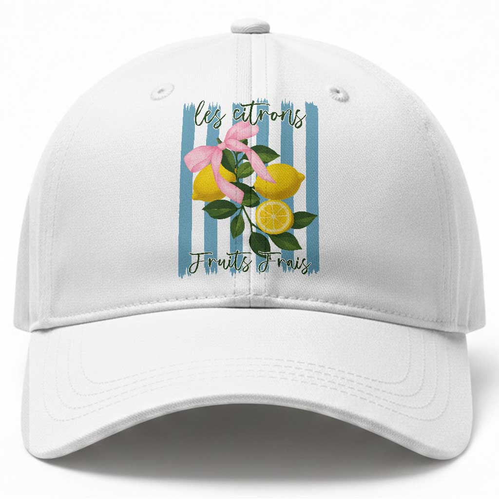 Funny Les Citrons Fruits Frais Baseball Cap Summer Lemon Tropical Coquette