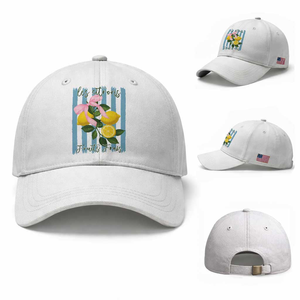 Funny Les Citrons Fruits Frais Baseball Cap Summer Lemon Tropical Coquette