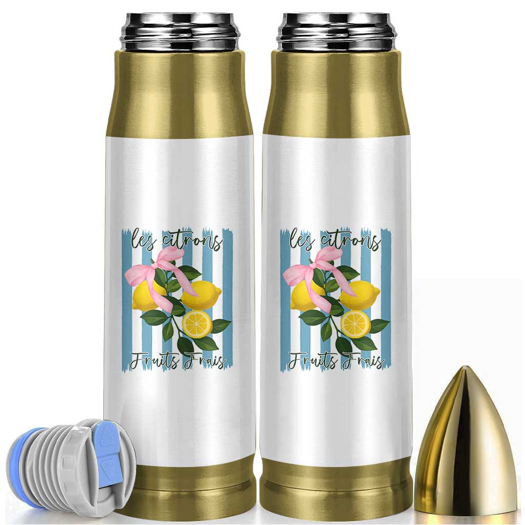 Funny Les Citrons Fruits Frais Bullet Tumbler Summer Lemon Tropical Coquette - Wonder Print Shop