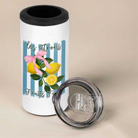 Funny Les Citrons Fruits Frais 4 in 1 Can Cooler Tumbler Summer Lemon Tropical Coquette - Wonder Print Shop