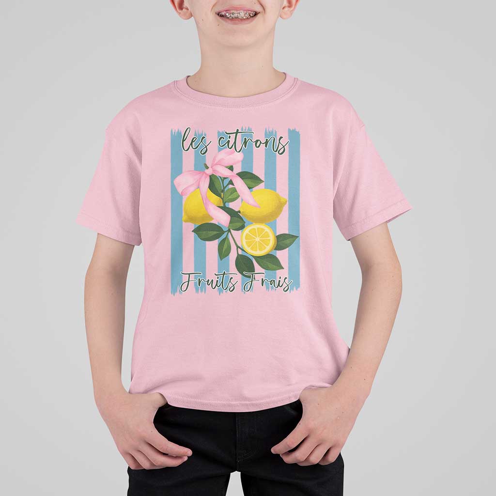 Funny Les Citrons Fruits Frais T Shirt For Kid Summer Lemon Tropical Coquette - Wonder Print Shop