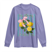 Funny Les Citrons Fruits Frais Long Sleeve Shirt Summer Lemon Tropical Coquette - Wonder Print Shop