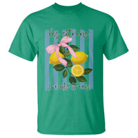 Funny Les Citrons Fruits Frais T Shirt Summer Lemon Tropical Coquette - Wonder Print Shop