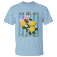 Funny Les Citrons Fruits Frais T Shirt Summer Lemon Tropical Coquette - Wonder Print Shop