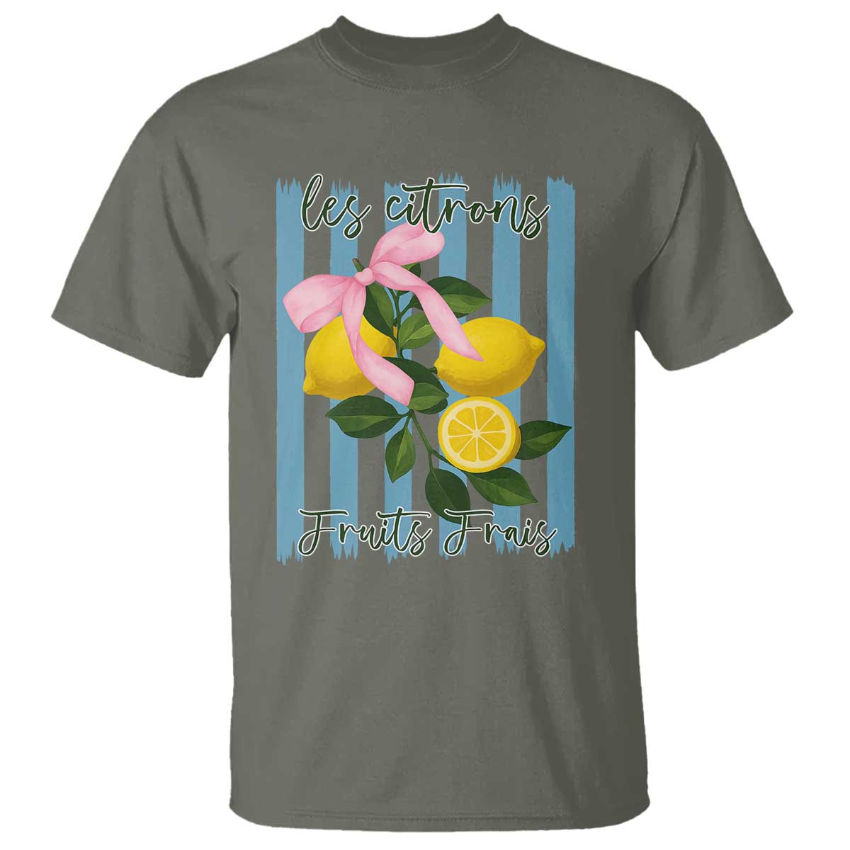 Funny Les Citrons Fruits Frais T Shirt Summer Lemon Tropical Coquette - Wonder Print Shop
