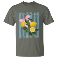 Funny Les Citrons Fruits Frais T Shirt Summer Lemon Tropical Coquette - Wonder Print Shop
