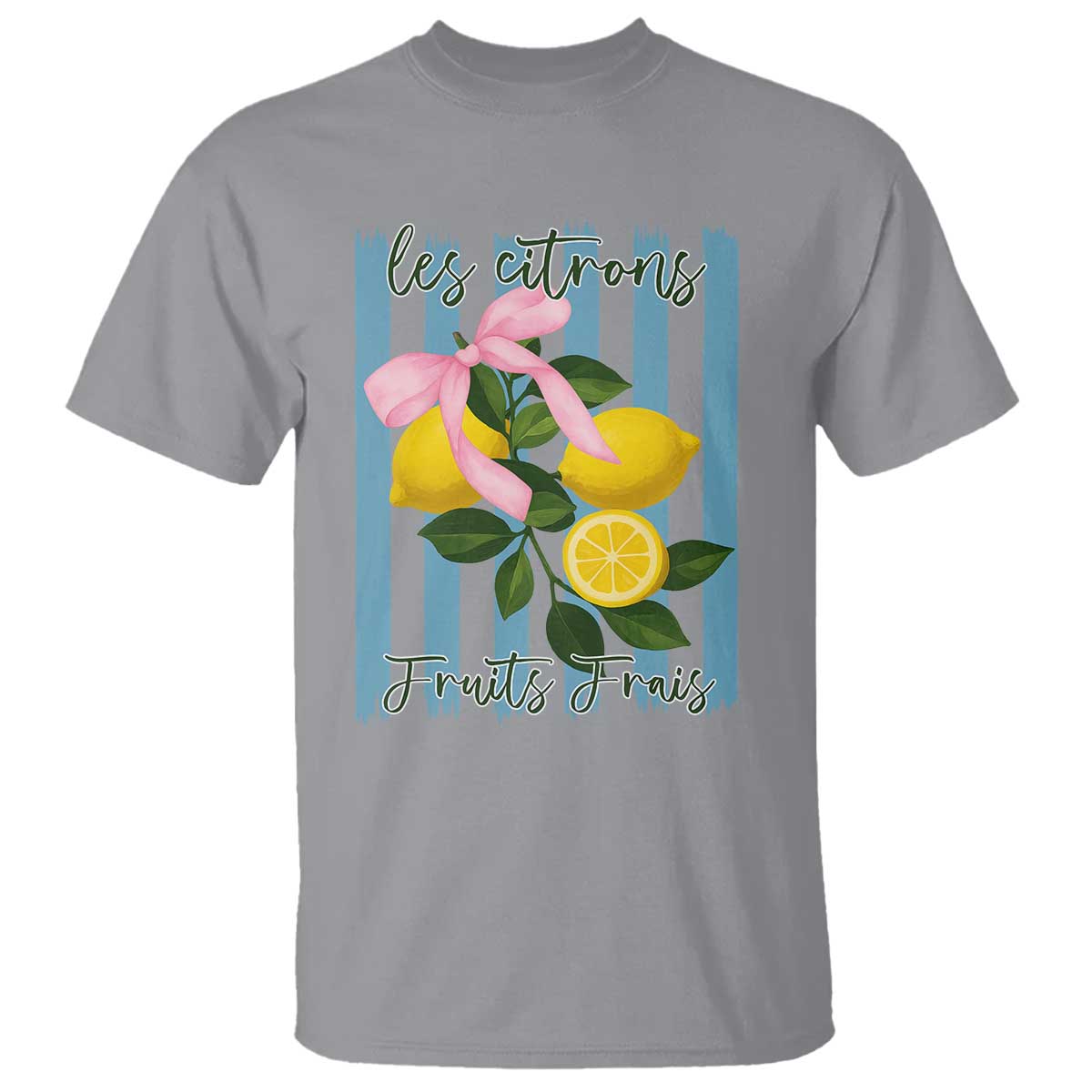 Funny Les Citrons Fruits Frais T Shirt Summer Lemon Tropical Coquette - Wonder Print Shop