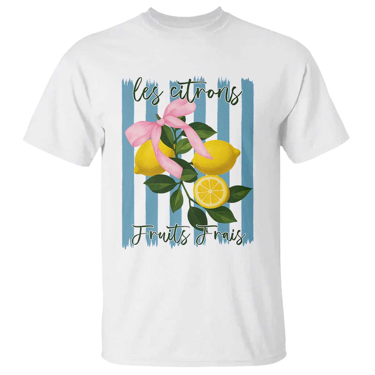 Funny Les Citrons Fruits Frais T Shirt Summer Lemon Tropical Coquette - Wonder Print Shop