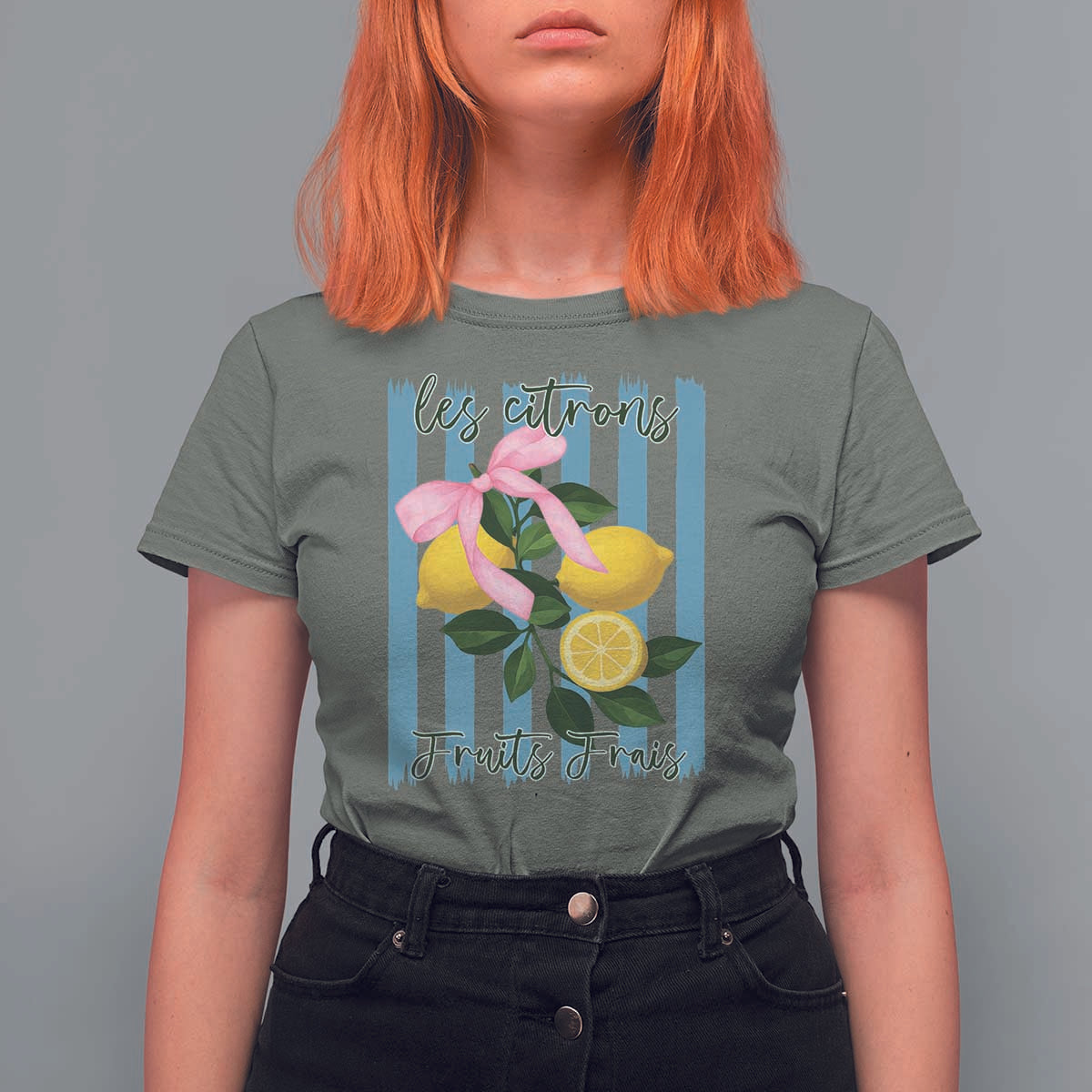 Funny Les Citrons Fruits Frais T Shirt For Women Summer Lemon Tropical Coquette - Wonder Print Shop