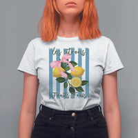 Funny Les Citrons Fruits Frais T Shirt For Women Summer Lemon Tropical Coquette - Wonder Print Shop