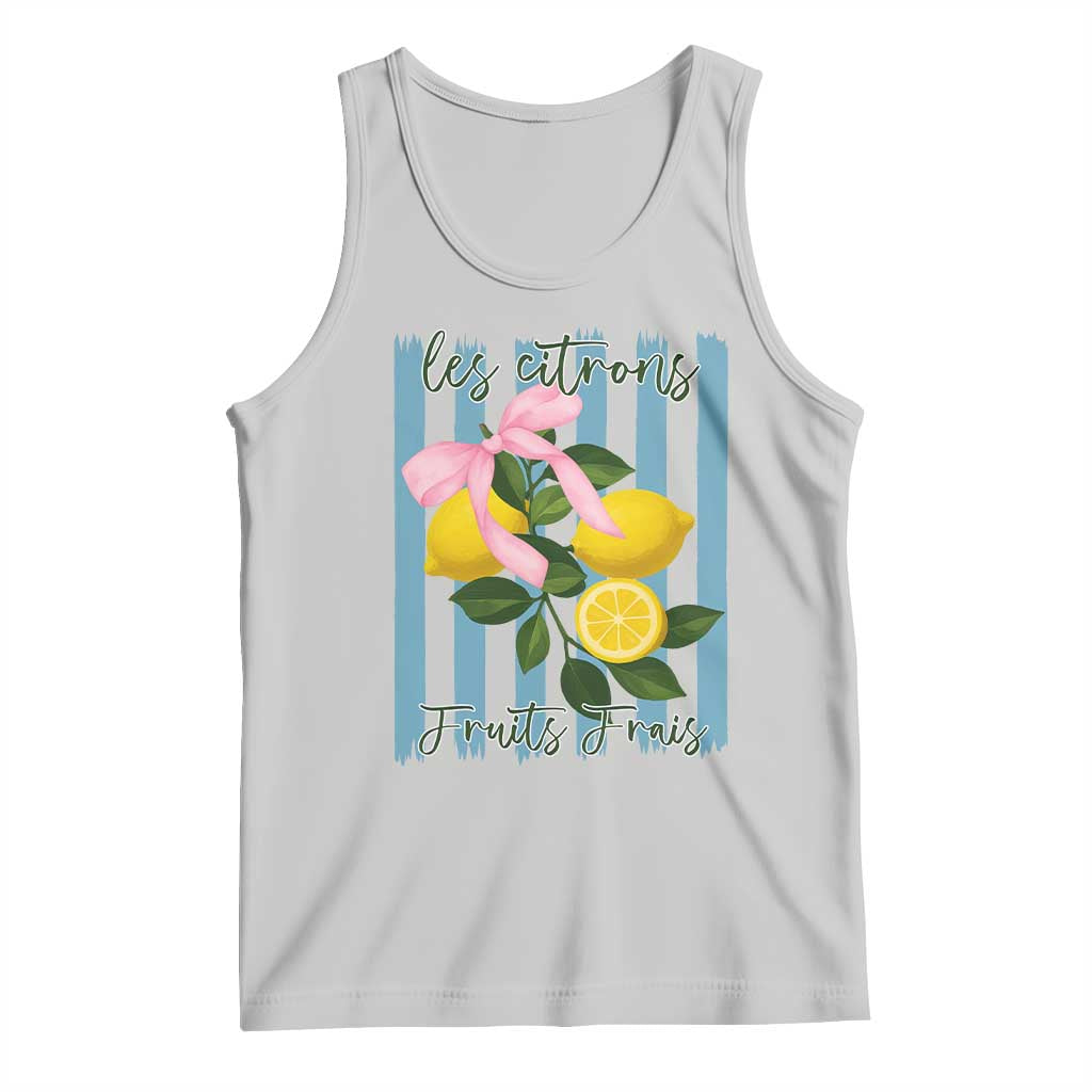 Funny Les Citrons Fruits Frais Tank Top Summer Lemon Tropical Coquette - Wonder Print Shop