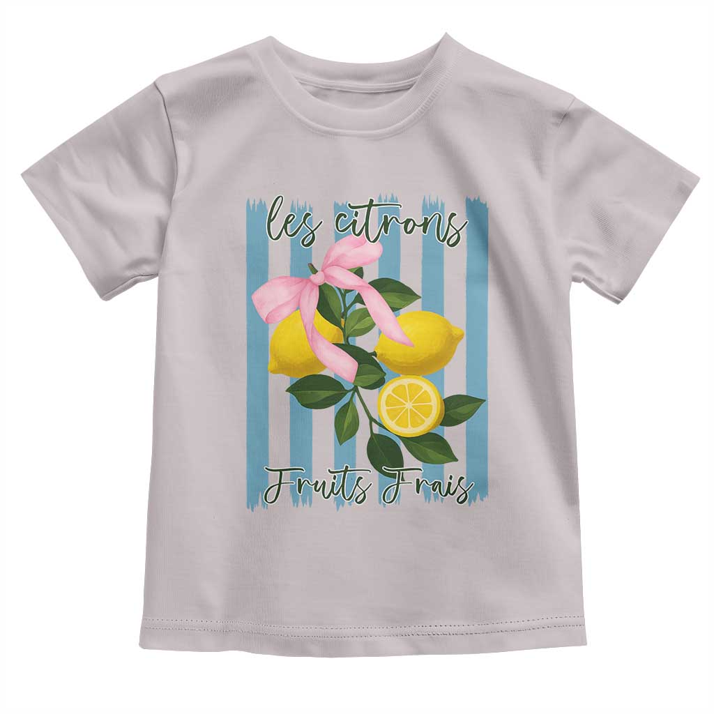 Funny Les Citrons Fruits Frais Toddler T Shirt Summer Lemon Tropical Coquette - Wonder Print Shop