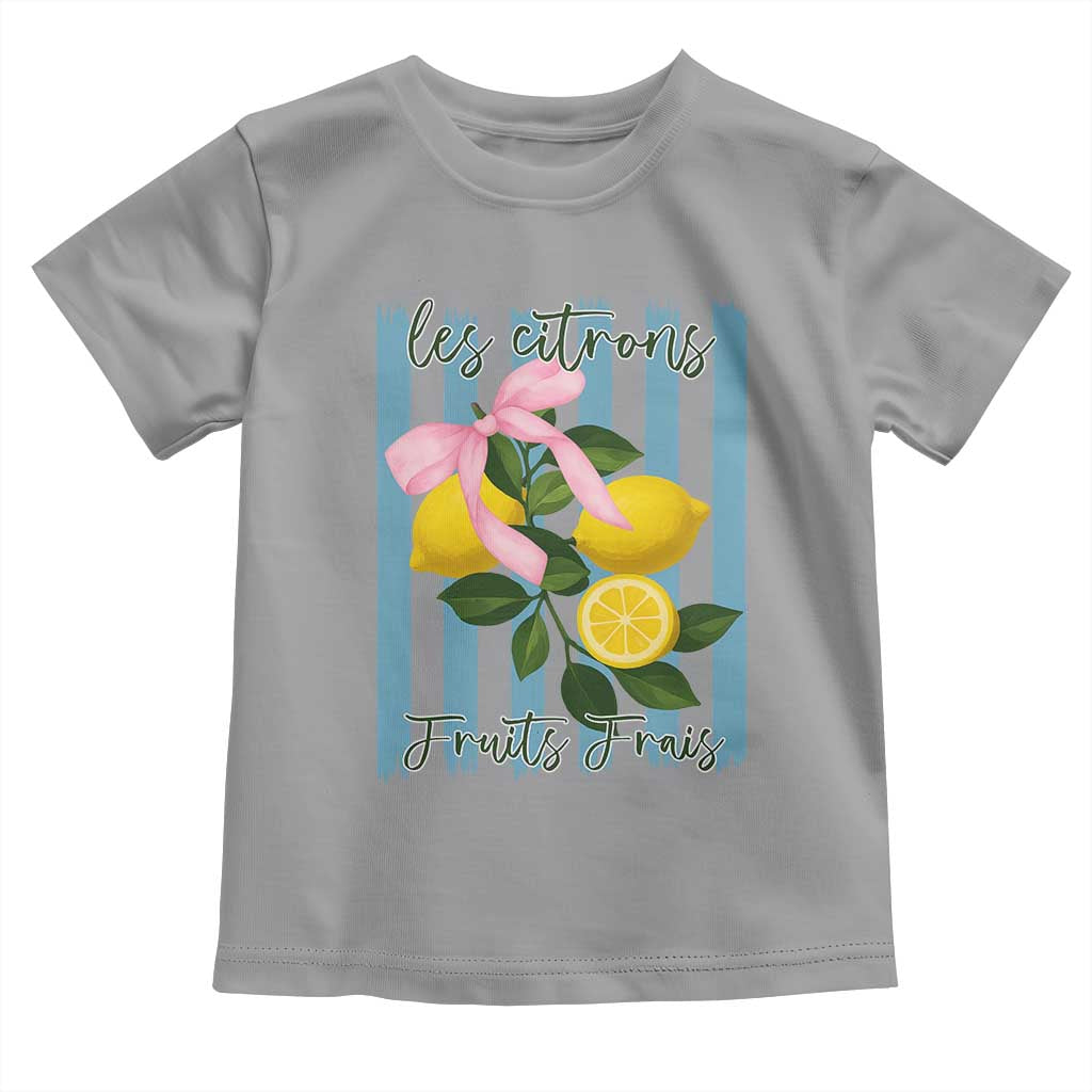 Funny Les Citrons Fruits Frais Toddler T Shirt Summer Lemon Tropical Coquette - Wonder Print Shop