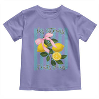 Funny Les Citrons Fruits Frais Toddler T Shirt Summer Lemon Tropical Coquette - Wonder Print Shop