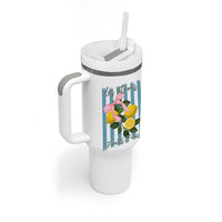 Funny Les Citrons Fruits Frais Tumbler With Handle Summer Lemon Tropical Coquette - Wonder Print Shop