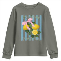 Funny Les Citrons Fruits Frais Youth Sweatshirt Summer Lemon Tropical Coquette - Wonder Print Shop