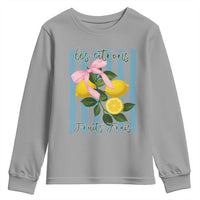 Funny Les Citrons Fruits Frais Youth Sweatshirt Summer Lemon Tropical Coquette - Wonder Print Shop