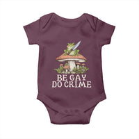 Funny Be Gay Do Crime Baby Onesie LGBTQ Pride Gay Frog