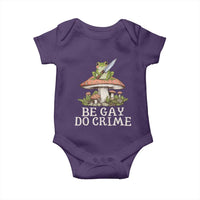 Funny Be Gay Do Crime Baby Onesie LGBTQ Pride Gay Frog