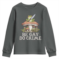 Funny Be Gay Do Crime Youth Sweatshirt LGBTQ Pride Gay Frog