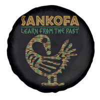 Sankofa Learn From The Past Spare Tire Cover African Bird Black History Akan Pattern