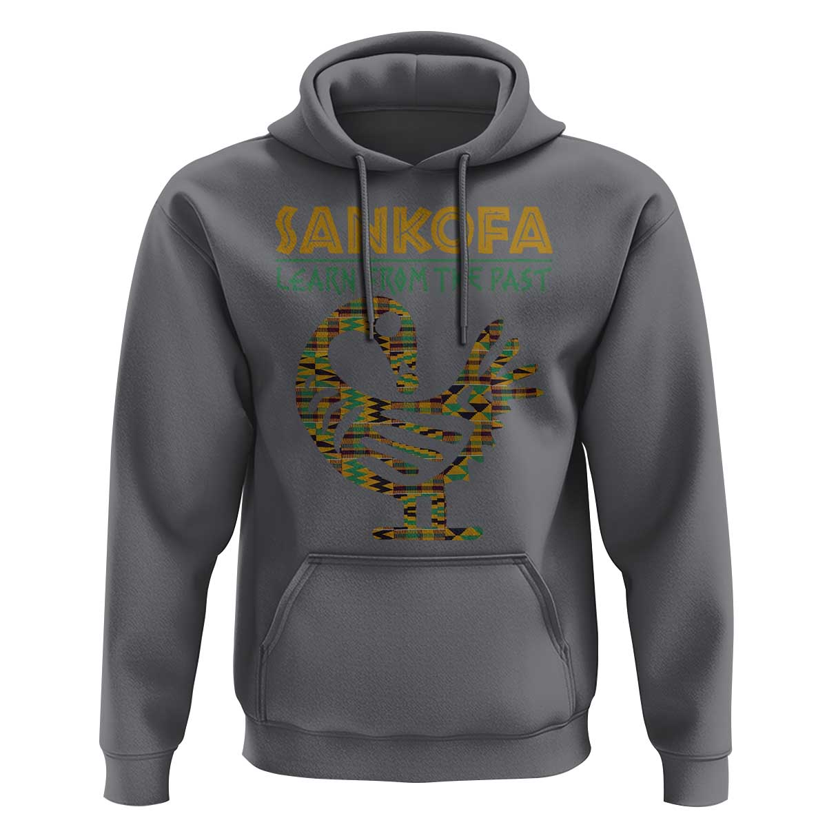 Sankofa Learn From The Past Hoodie African Bird Black History Akan Pattern