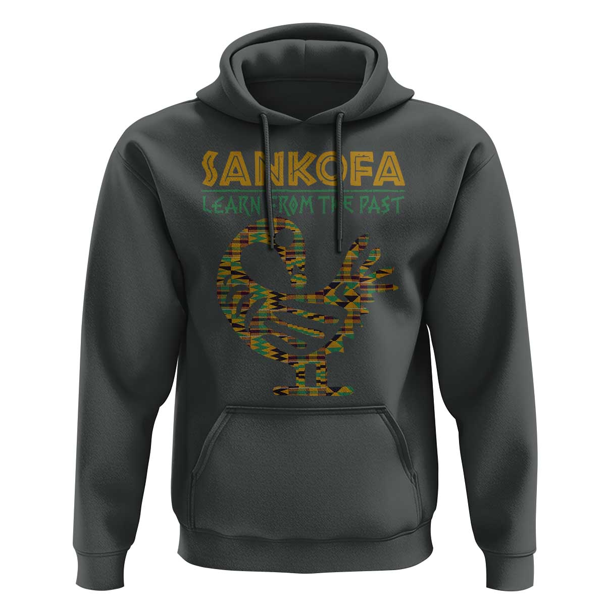 Sankofa Learn From The Past Hoodie African Bird Black History Akan Pattern