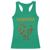 Sankofa Learn From The Past Racerback Tank Top African Bird Black History Akan Pattern