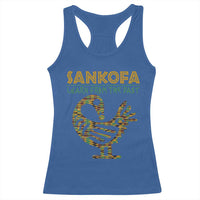 Sankofa Learn From The Past Racerback Tank Top African Bird Black History Akan Pattern