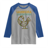 Sankofa Learn From The Past Raglan Shirt African Bird Black History Akan Pattern