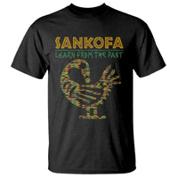 Sankofa Learn From The Past T Shirt African Bird Black History Akan Pattern