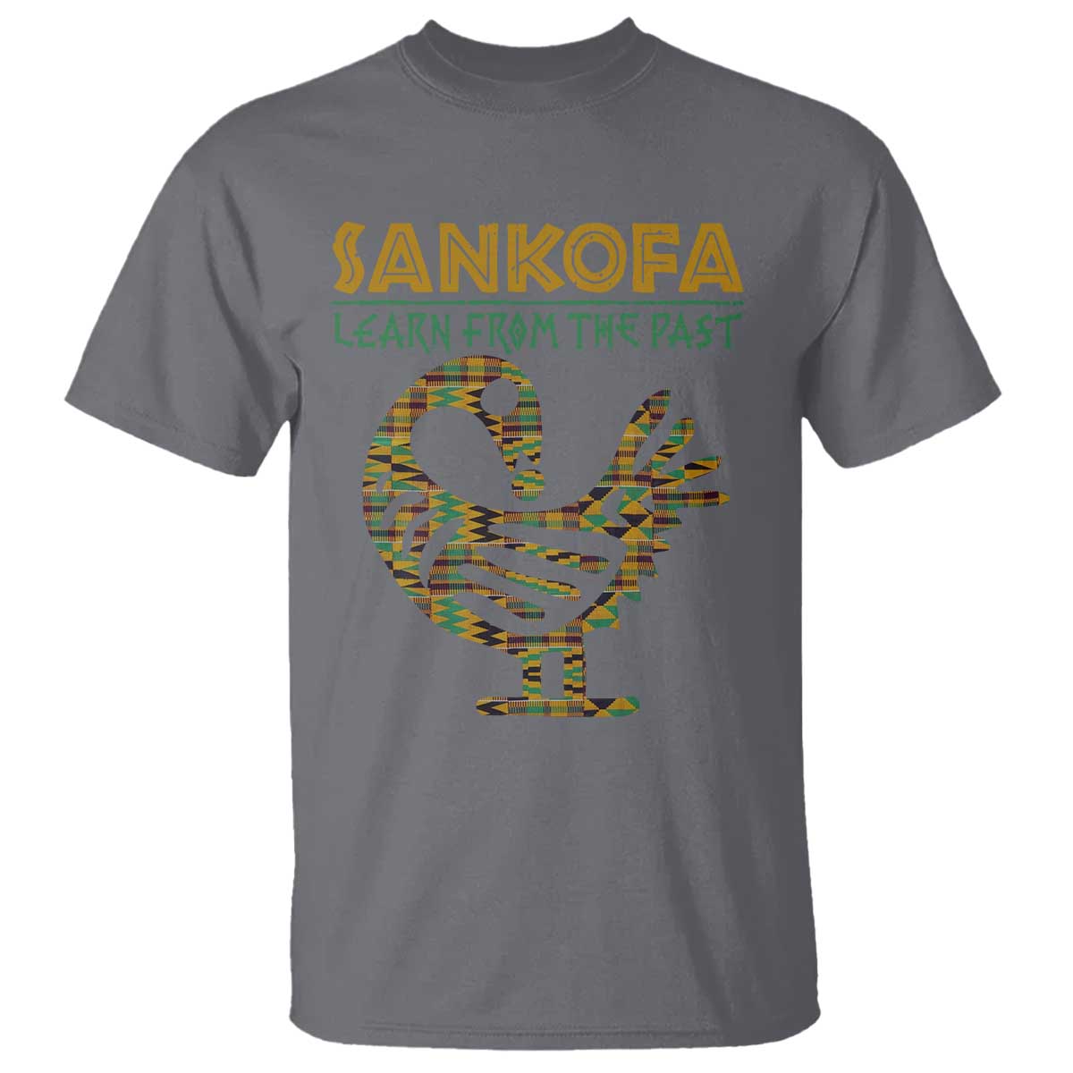 Sankofa Learn From The Past T Shirt African Bird Black History Akan Pattern