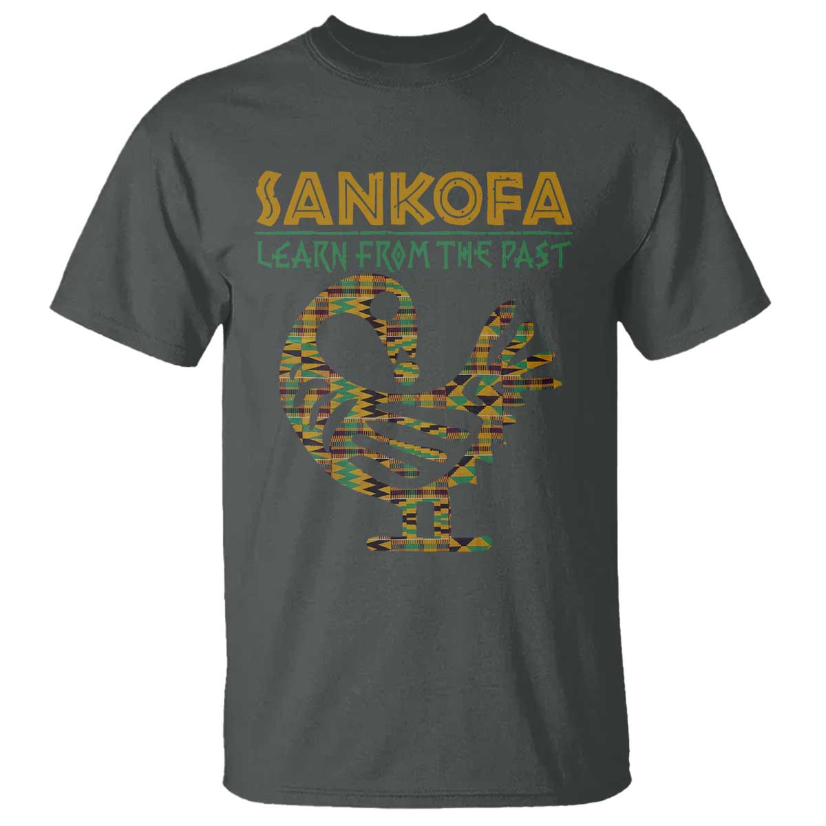 Sankofa Learn From The Past T Shirt African Bird Black History Akan Pattern